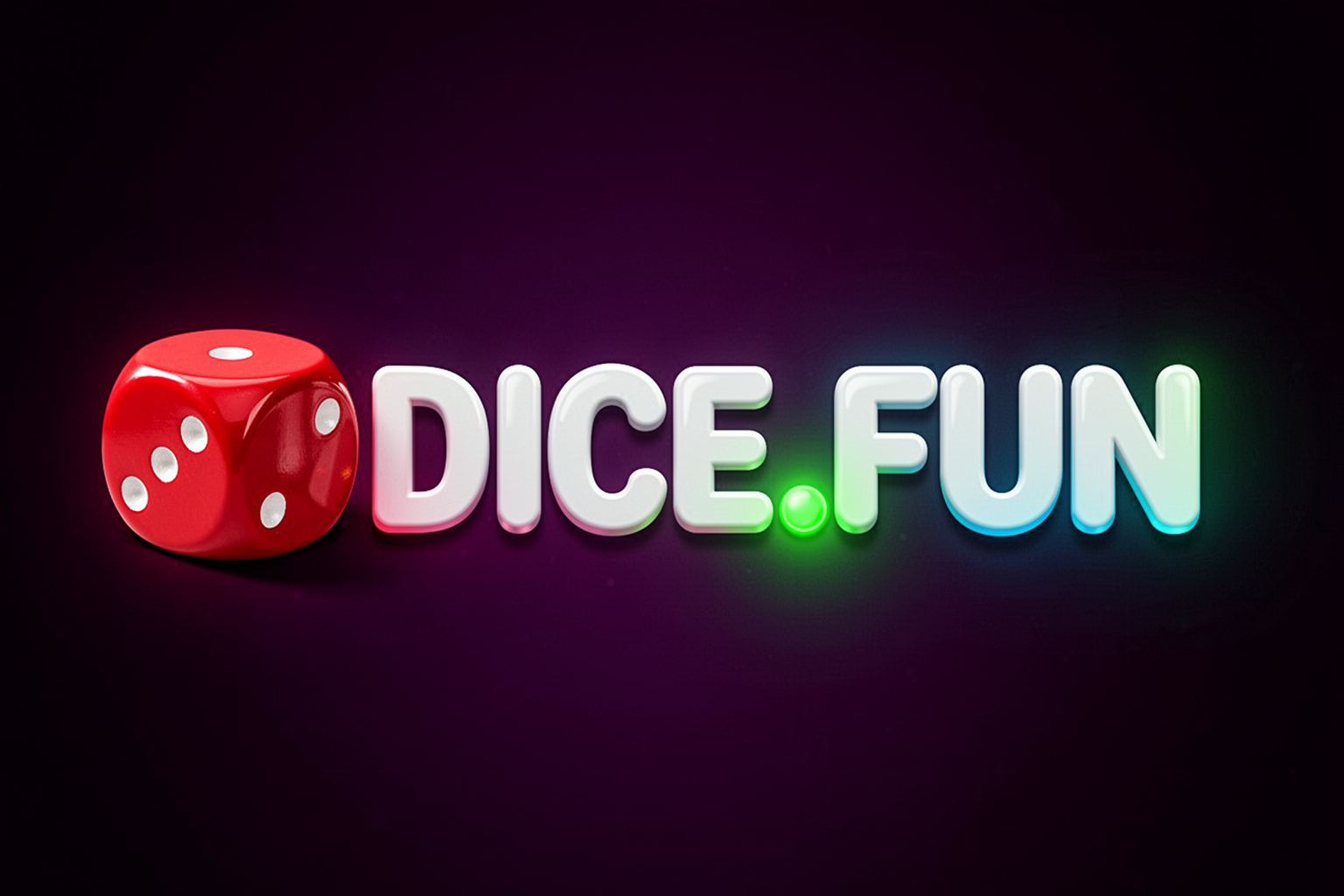 dice.fun — red die and DICE.FUN wordmark